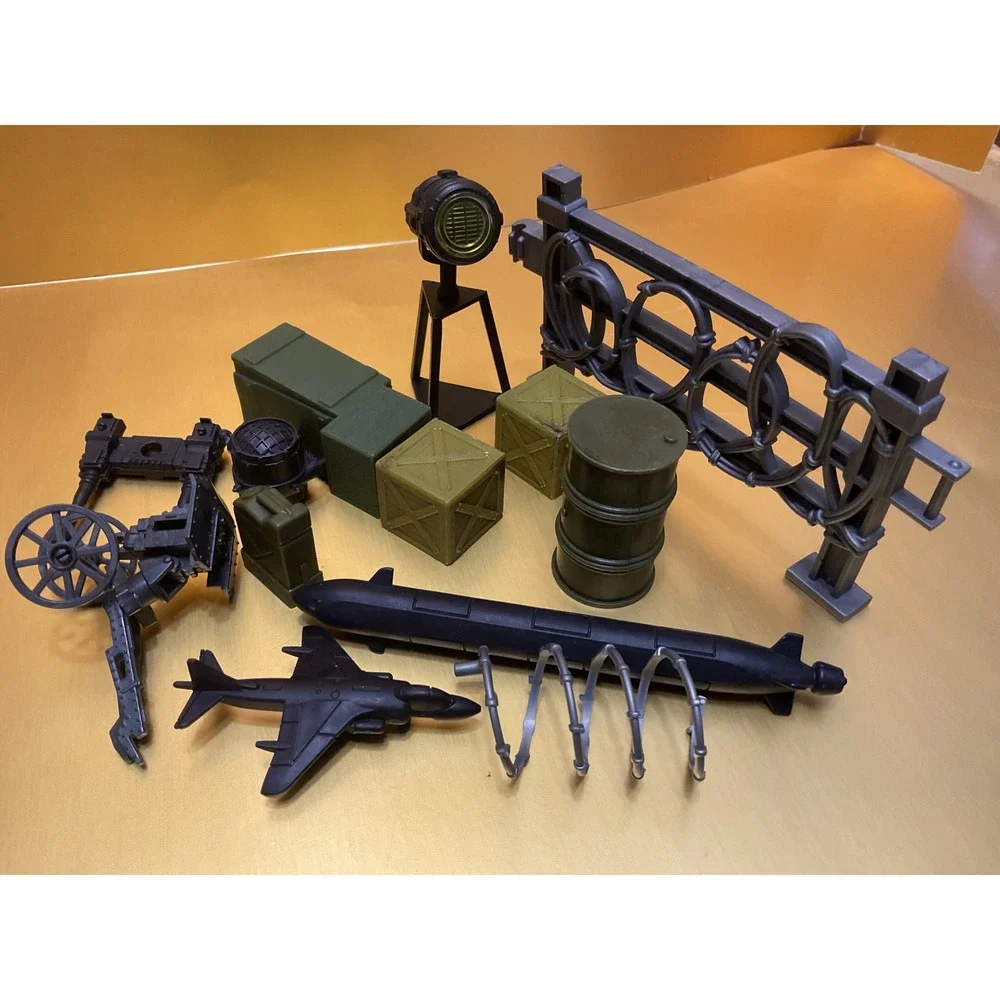 Military Weapon Accessory Lot for Building Blocks Guns Crates Barrels Sprue Set